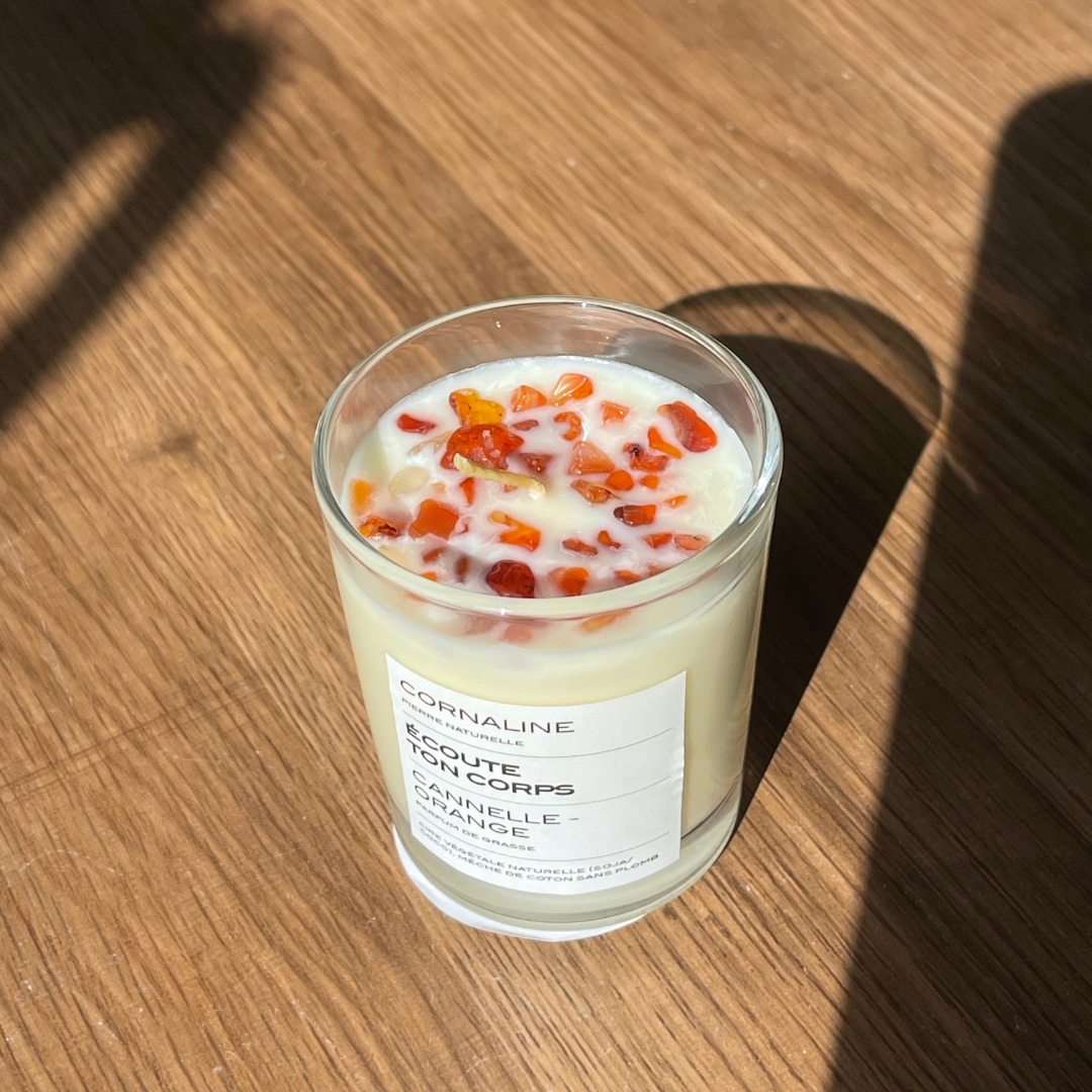 Carnelian Candle – Listen to your Body