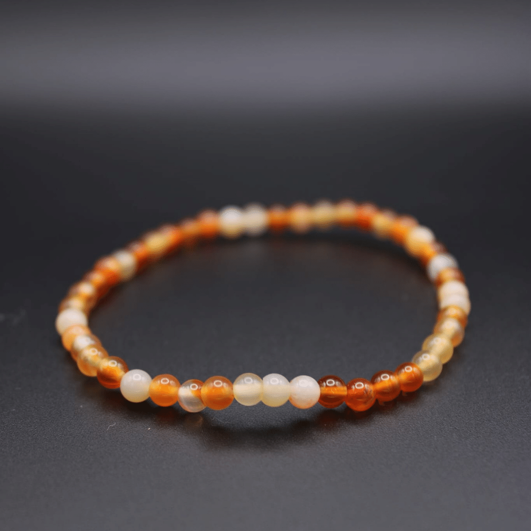 Bracelet en Cornaline - Vitalité ,Motivation, Confiance , Fertilité