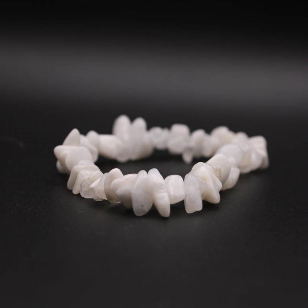 Bracelet en Pierre de Lune - Grossesse, Protection , Féminin sacré, Intuition