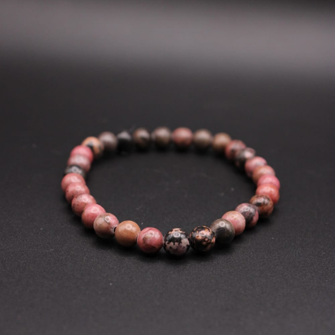 Bracelet en Rhodonite - Amour , Guérison ,Lâché prise