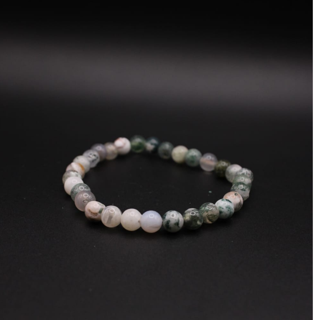 Bracelet en Jaspe Arbre - Prospérité , Chance , Argent