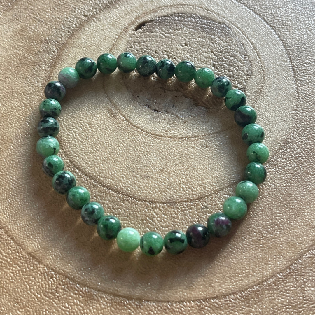 Bracelet Rubis Zoïsite – Vitalité et Équilibre Féminin
