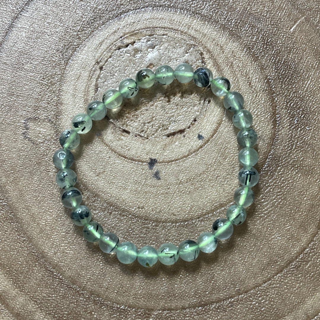 Bracelet en Préhnite- Calme ,Détend, Stress ,Sérénité, Nervosité