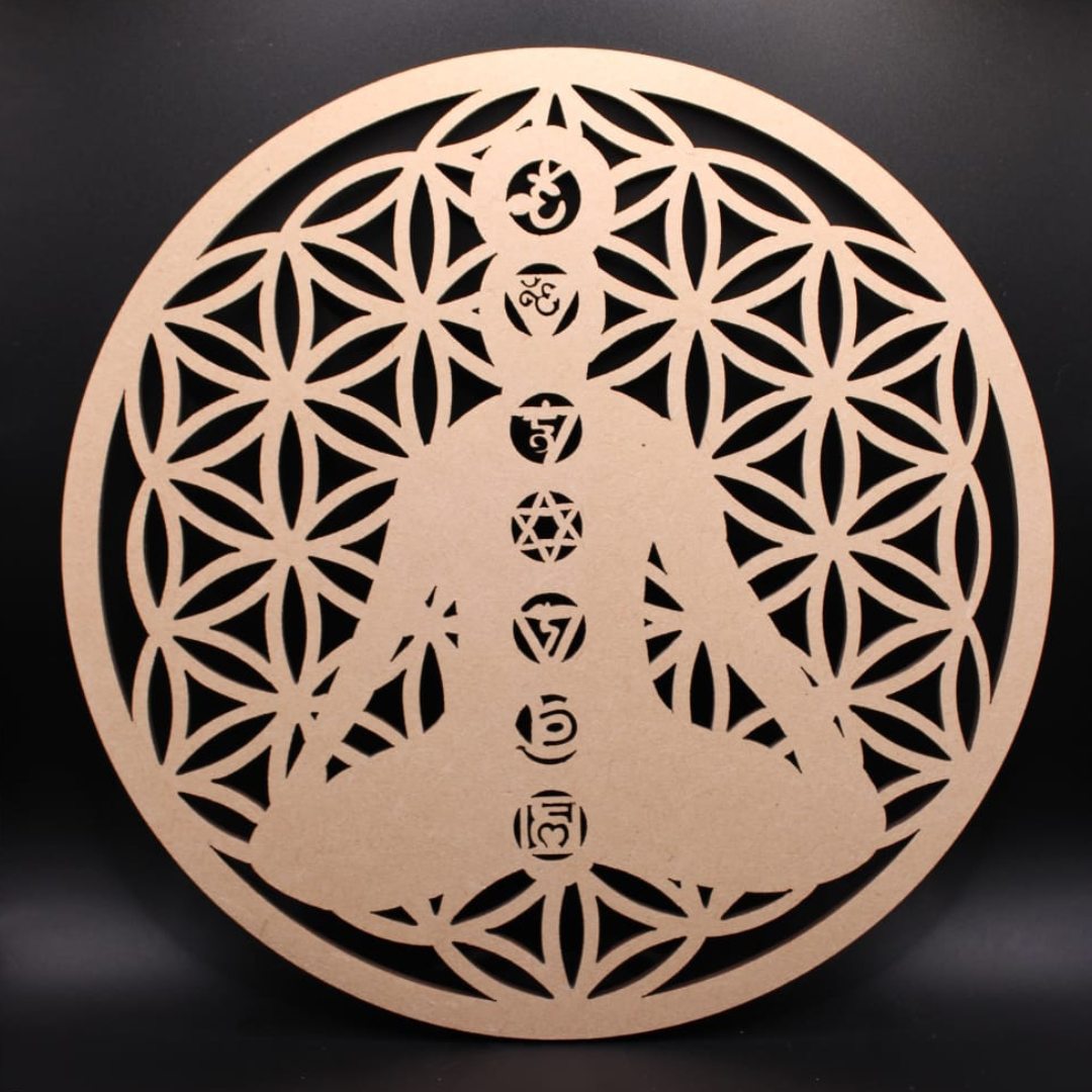 Flower of life 7 chakras (20 cm ⌀ )