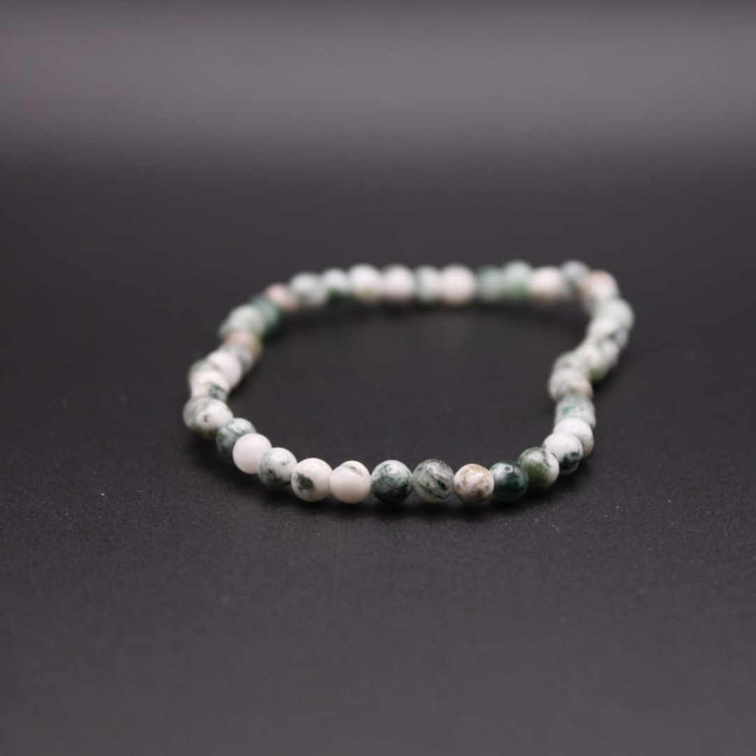 Bracelet en Jaspe Arbre - Prospérité , Chance , Argent