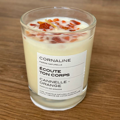 Carnelian Candle – Listen to your Body