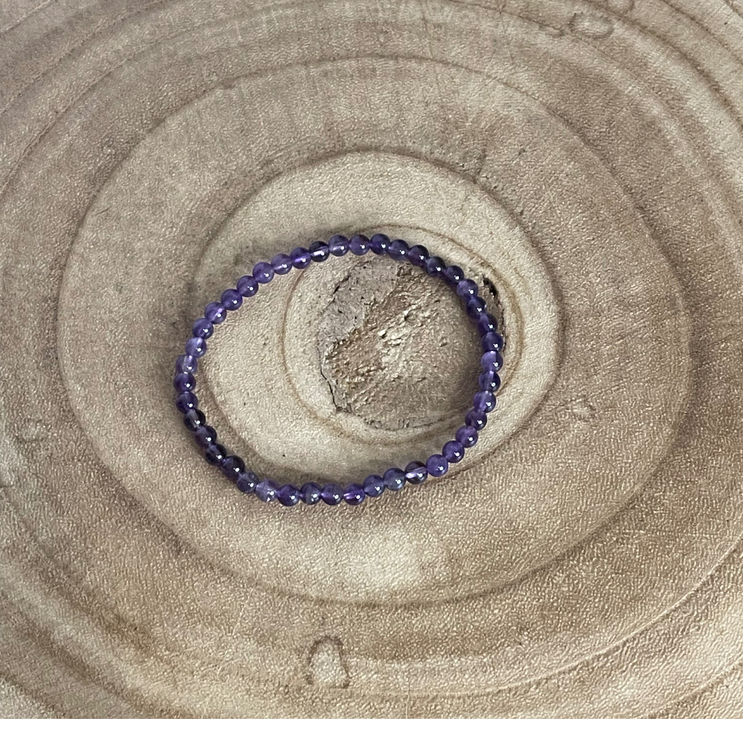 Bracelet en Améthyste - Anti stress, Anxiété , Angoisse, Sommeil