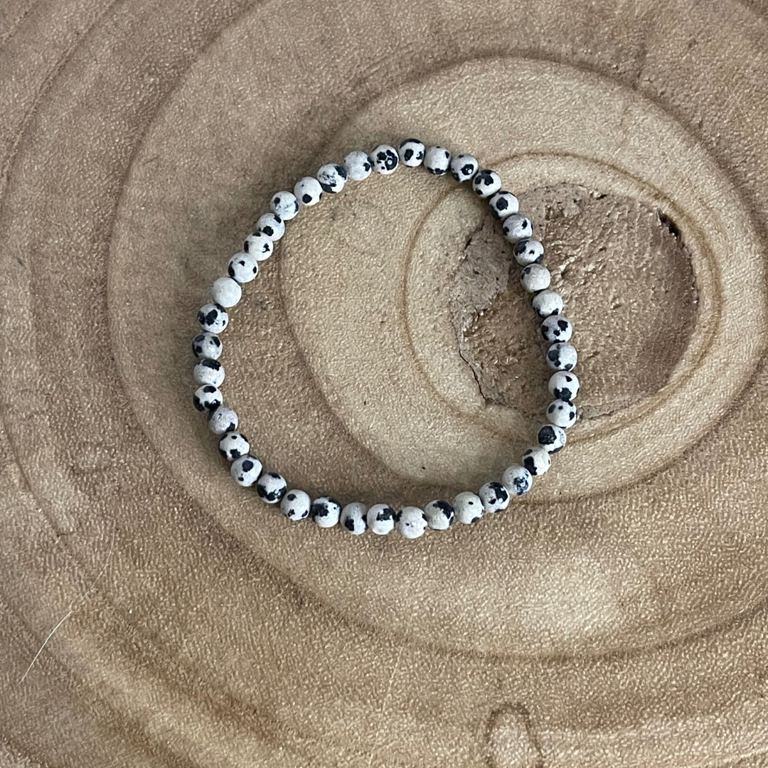 Bracelet en Jaspe Dalmatien - Protection et Équilibre