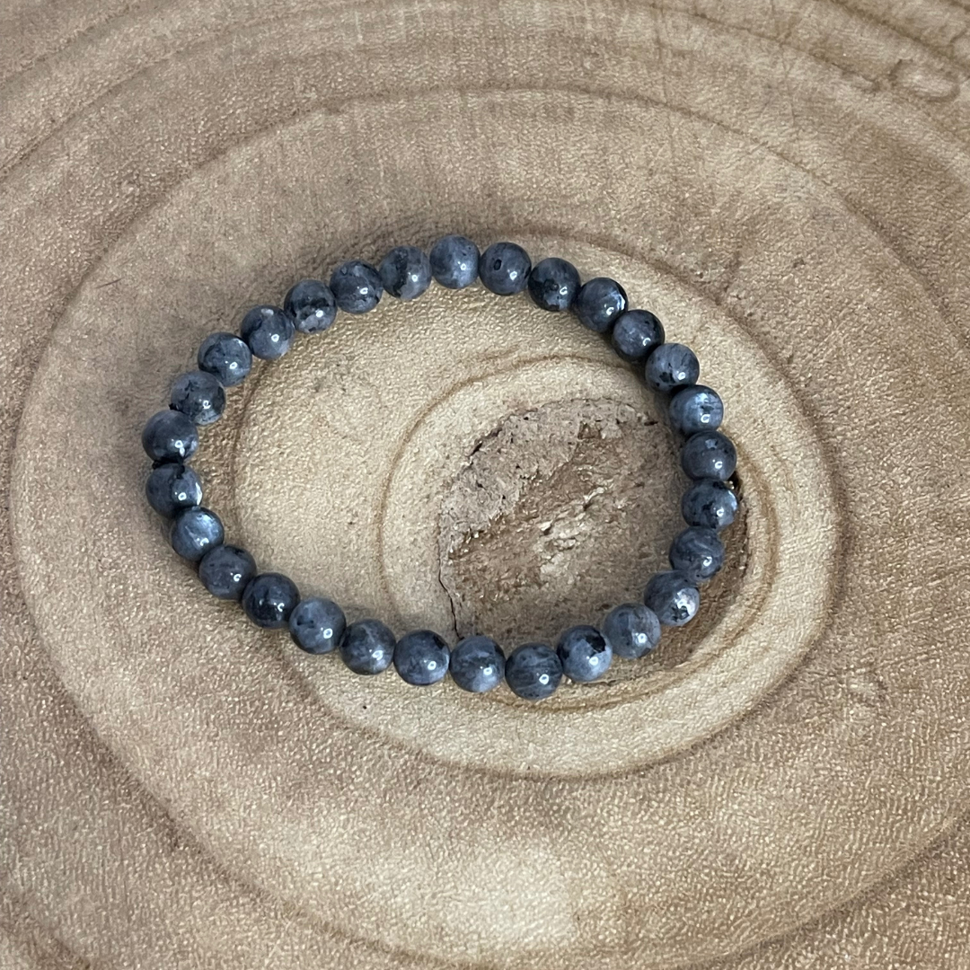 Bracelet en Larvikite – Emotion , Protection , Ancrage