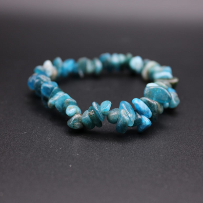 Bracelet Apatite Bleue - Communication , Sérénité , Apaisement