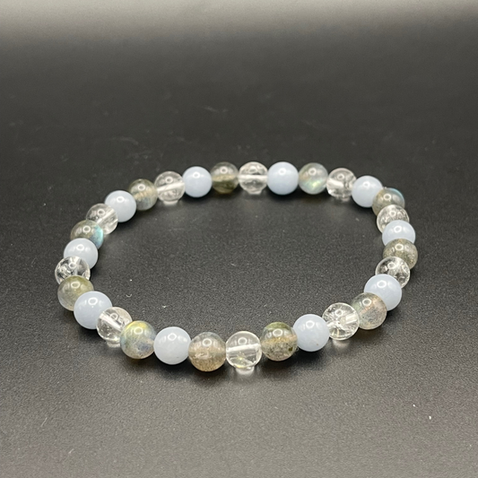 🌌 Bracelet fait main –Protection , Apaisement & Communication