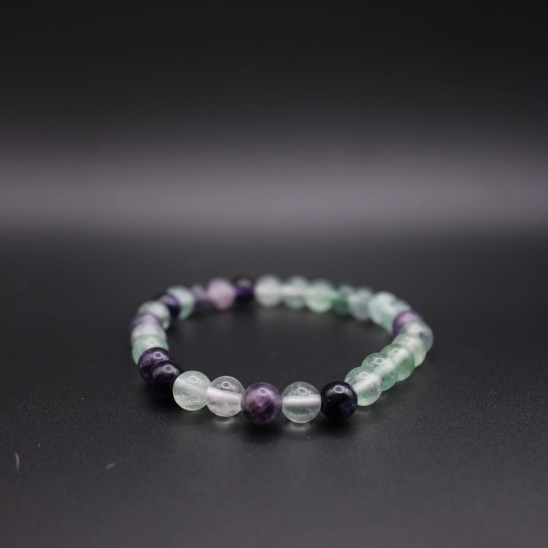 Bracelet en fluorite (6mm)