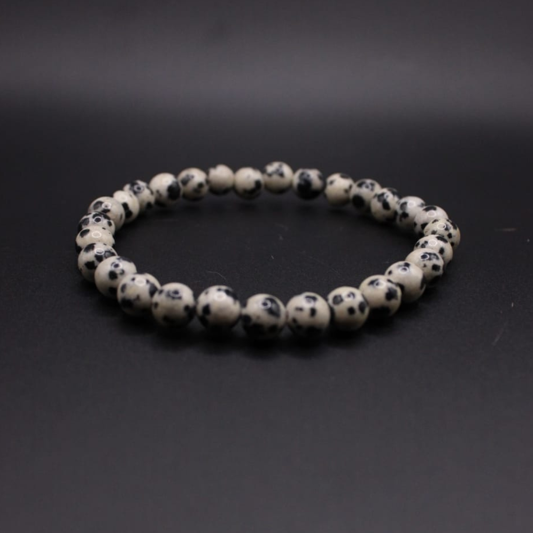 Bracelet en Jaspe Dalmatien - Protection et Équilibre