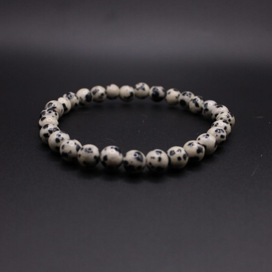Bracelet en Jaspe Dalmatien - Protection et Équilibre