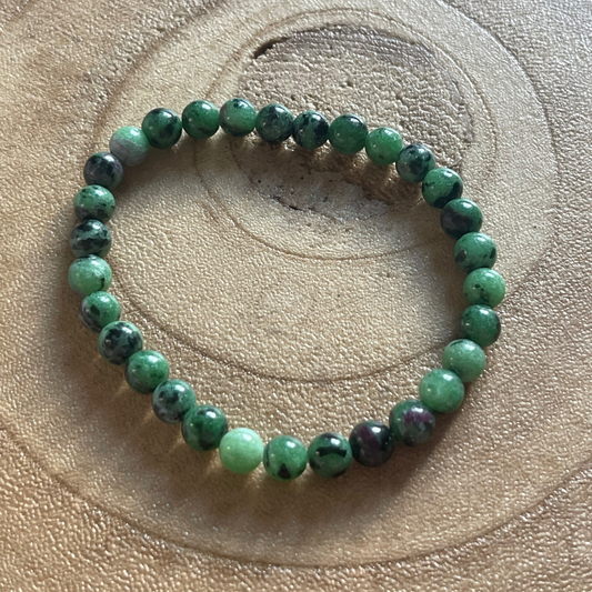 Bracelet Rubis Zoïsite – Vitalité et Équilibre Féminin