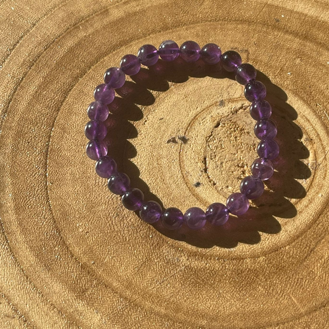 Bracelet en Améthyste - Anti stress, Anxiété , Angoisse, Sommeil