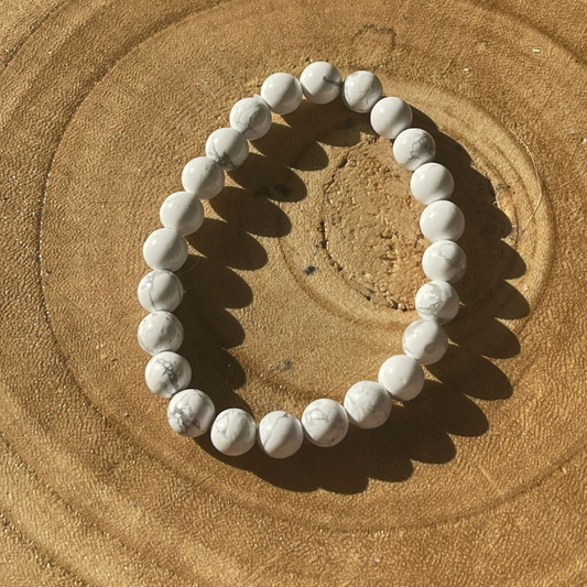 Bracelet Homme en Howlite - Qualité AA, Provenance Afrique du Sud