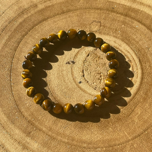 Bracelet Homme Œil de Tigre - Qualité AA, Provenance Afrique du Sud