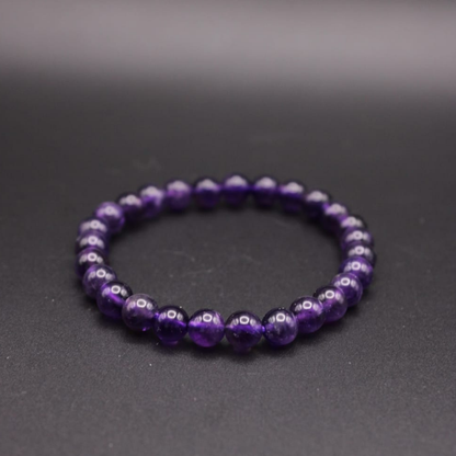 Bracelet en Améthyste - Anti stress, Anxiété , Angoisse, Sommeil