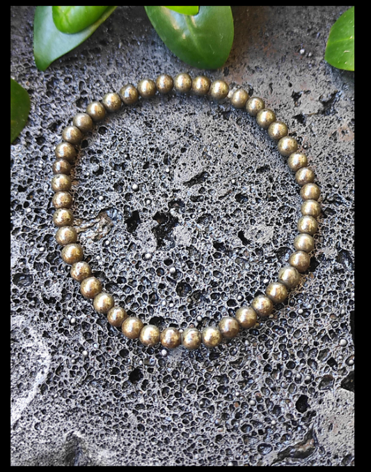 💎 Bracelet en Pyrite – Protection, Chance & Réussite