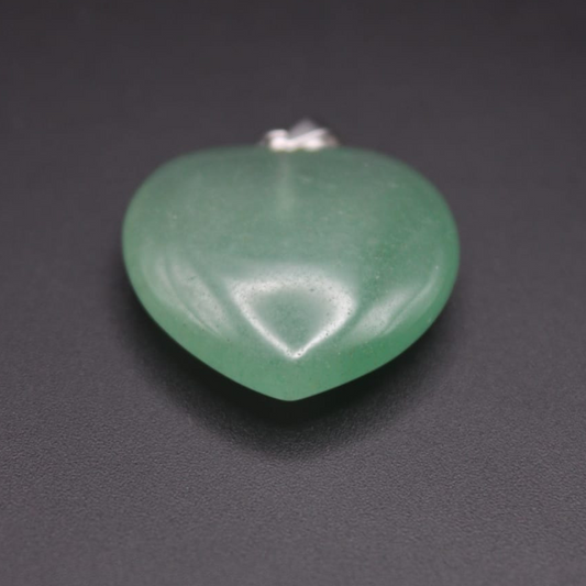 Pendentif Cœur en Aventurine - Douceur Naturelle