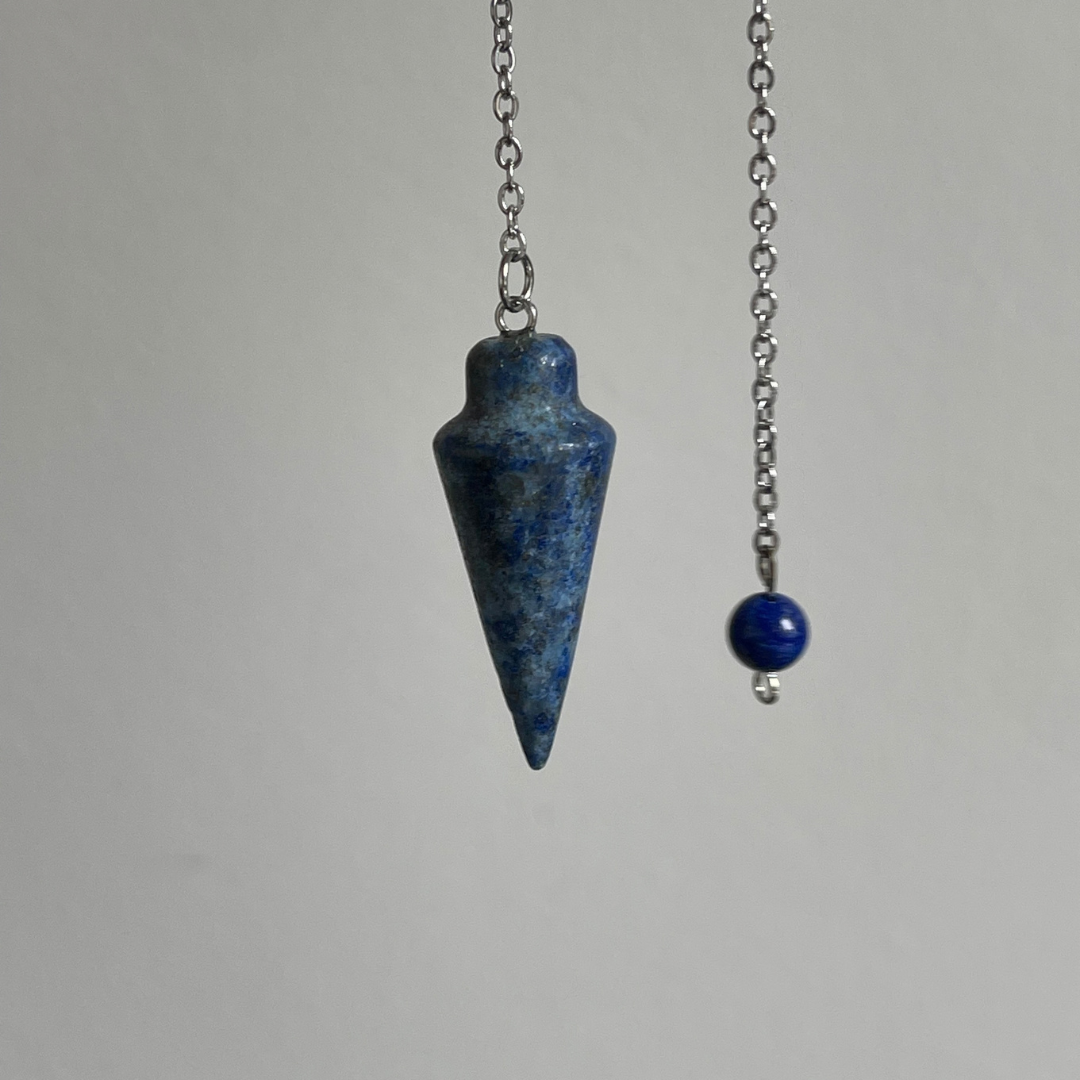 Pendule en Pointe de Lapis-Lazuli Naturel – Intuition & Radiesthésie