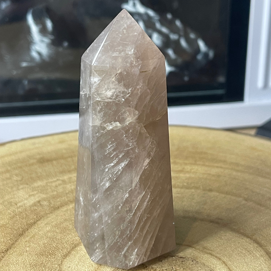 Pointe en Quartz Fumé - Qualité A, Provenance Madagascar